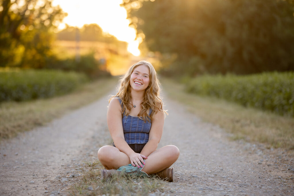 Backroad Senior Session Topeka, Kansas